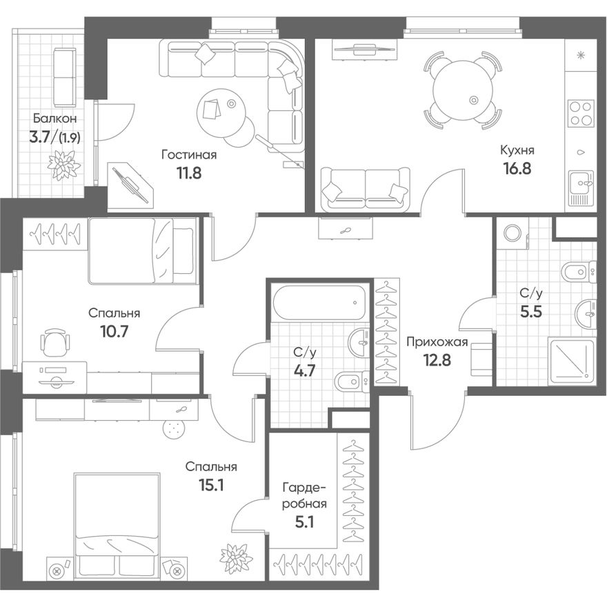 Планировка квартиры